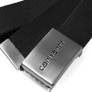 Carhartt WIP Clip Belt Chrome (Canvas Black)