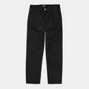 Carhartt WIP Abbott Pant 100% Cotton (Black Rinsed No Length)