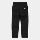 Carhartt WIP Abbott Pant 100% Cotton (Black Rinsed No Length)