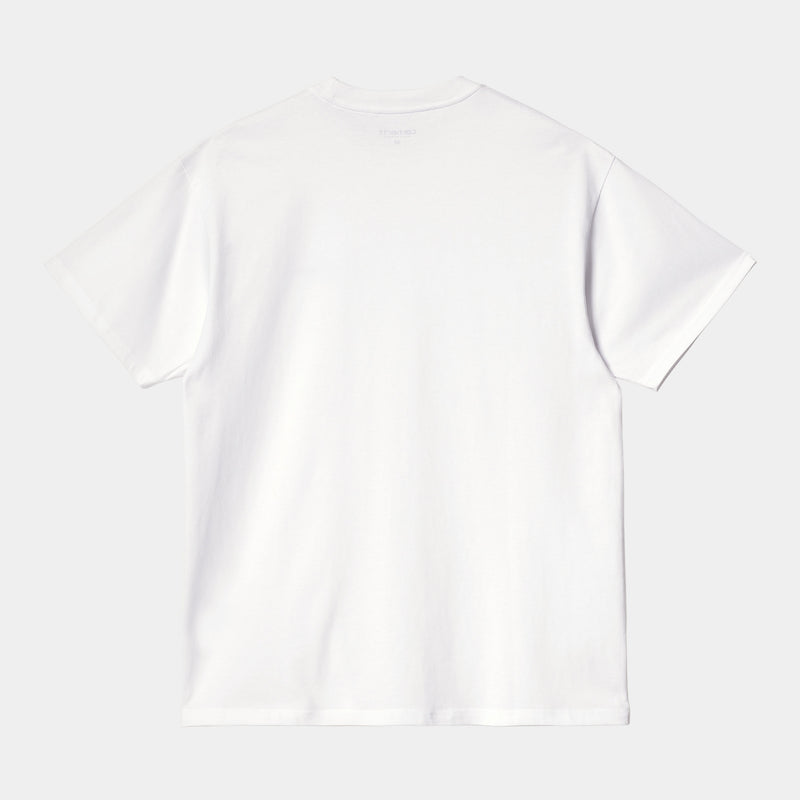 Carhartt S/S Script Embroidery T-Shirt 100% Cotton (White/Black)