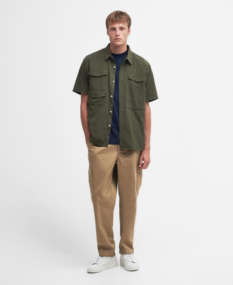 Barbour Lisle Safari S/S Shirt (Mid Olive)