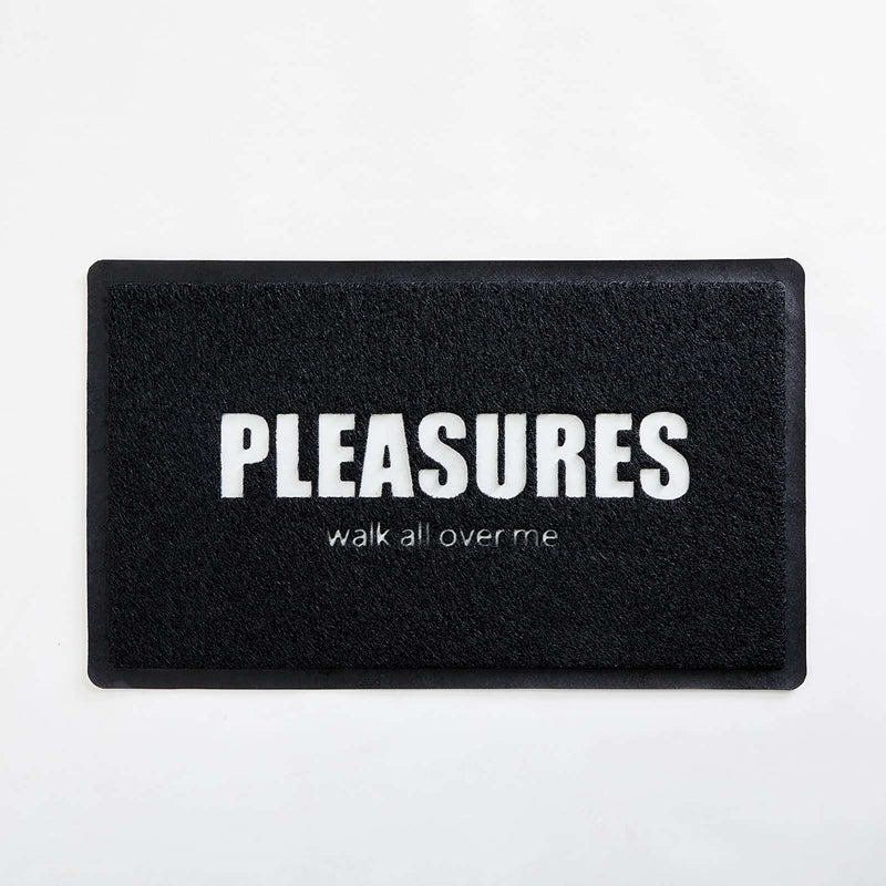 Pleasures Over Me Rubber Door Mat (Black)