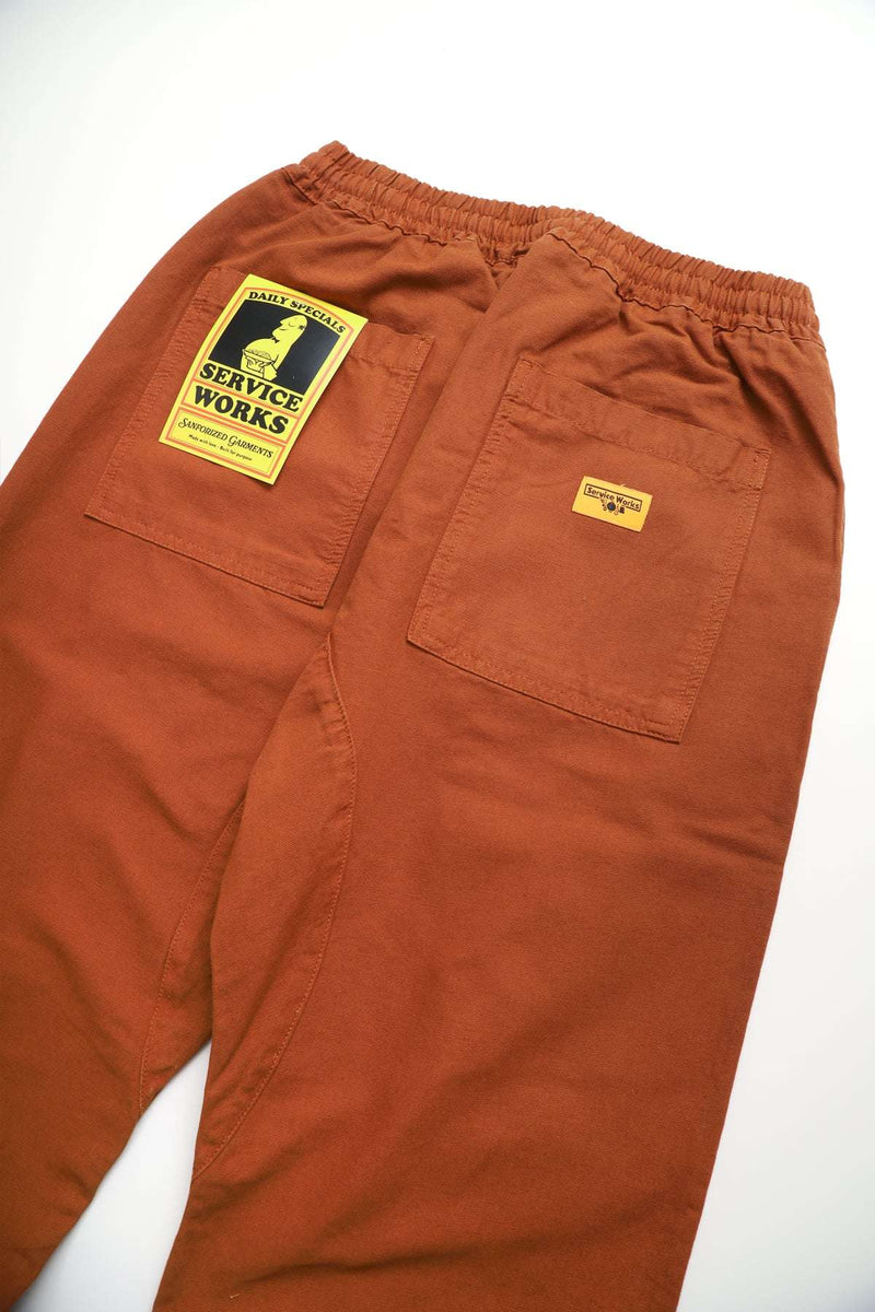 Service Works Canvas Chef Pants (Terracotta)