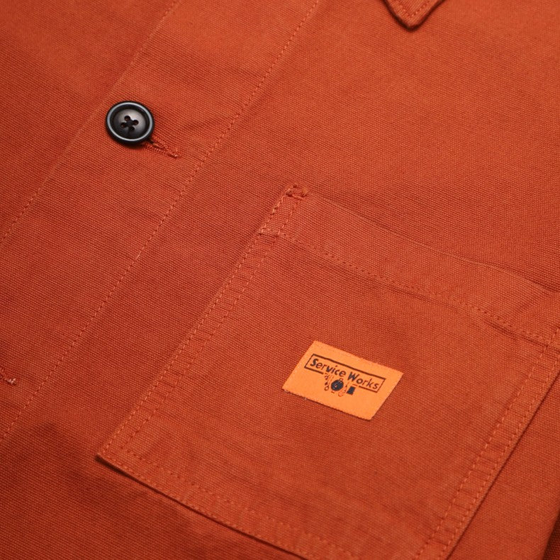 Service Works Canvas Coverall Jacket (Terracotta)