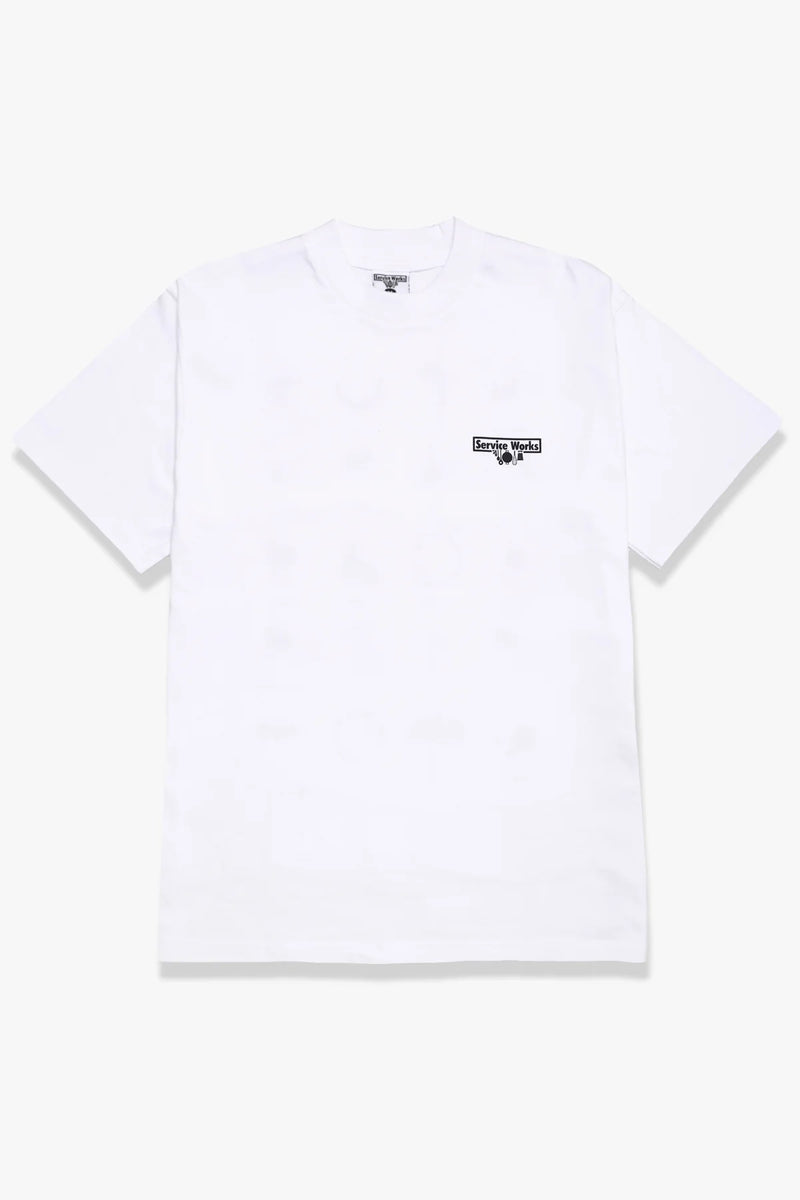 Service Works Wine Spill T-Shirt (White)