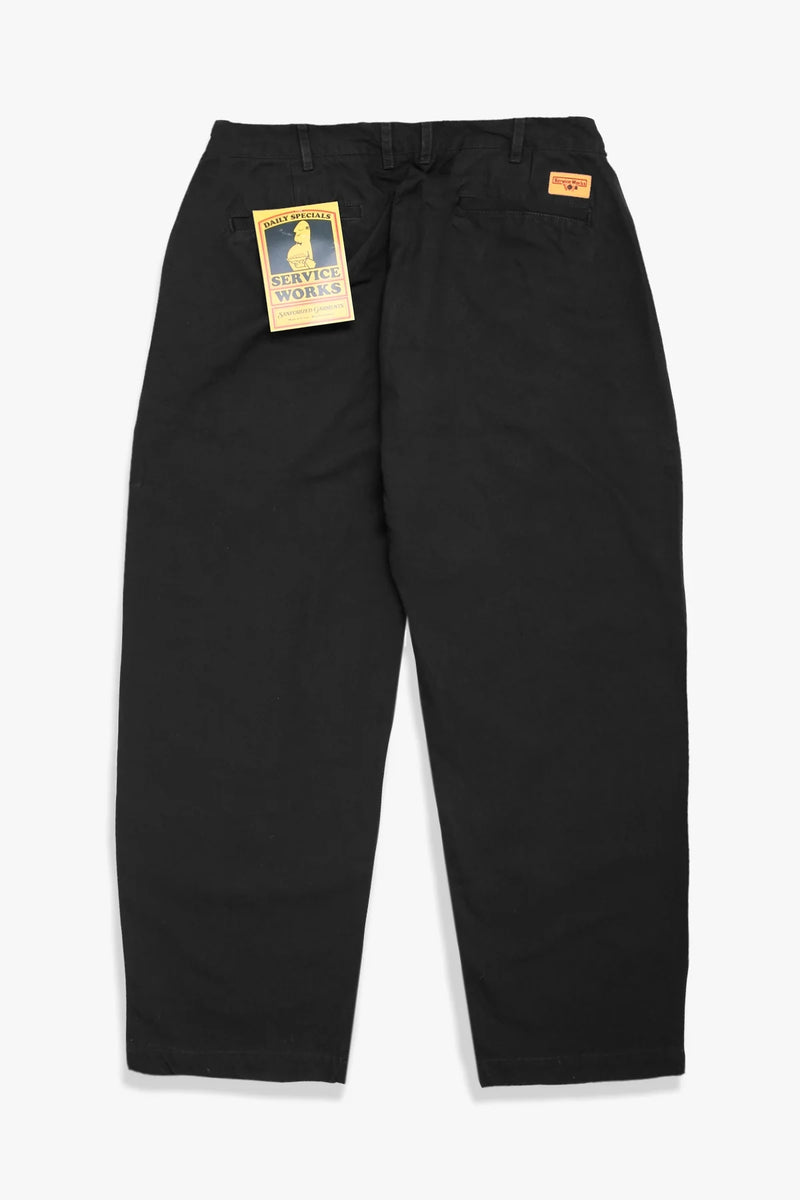 Service Works Twill Part Timer Pant (Black)