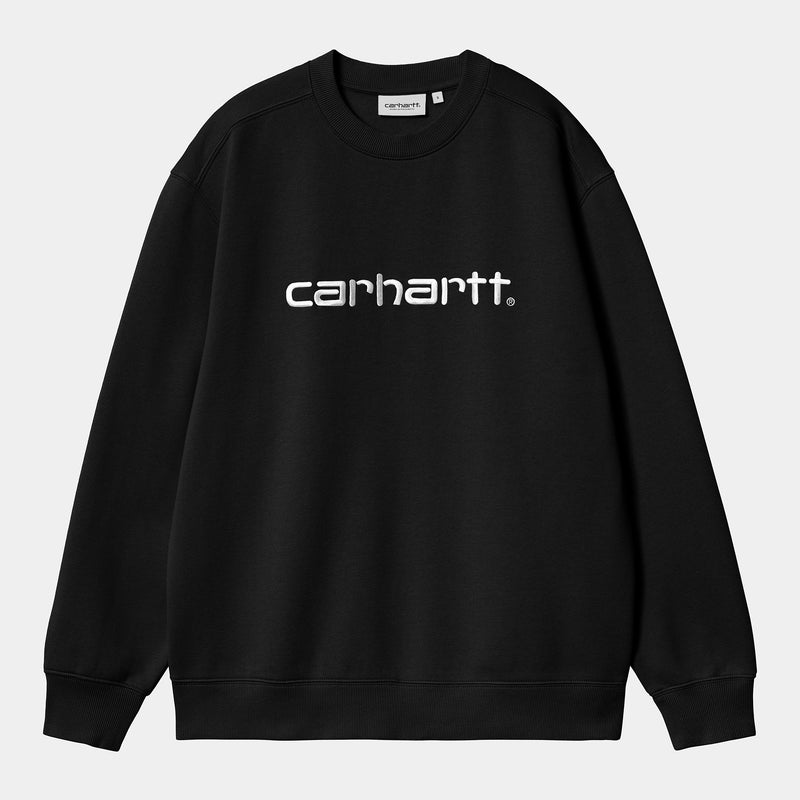 Carhartt W' Carhartt Sweat Cotton/Polyester Sweat, 340 g/m² (Black / White)