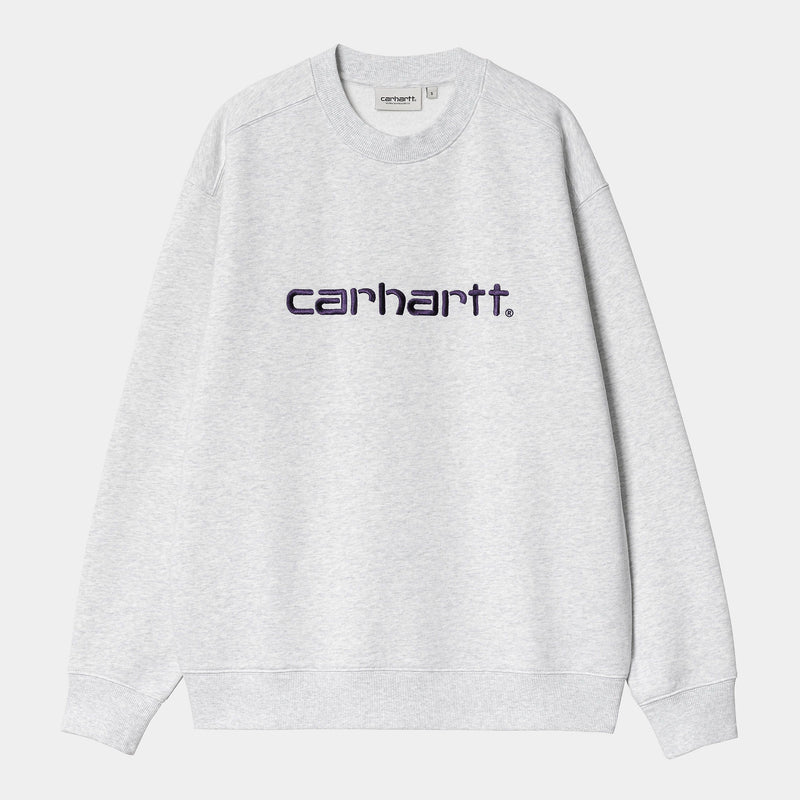 Carhartt W' Carhartt Sweat Cotton/Polyester Sweat, 340 g/m² (Ash Heather)