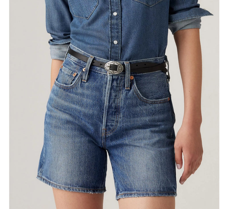 Levi's Women 501 Mid Thigh Short (Blue Beauty)