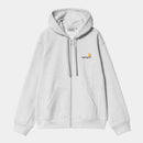 Carhartt WIP Hooded American Script Jacket (Ash Eather)