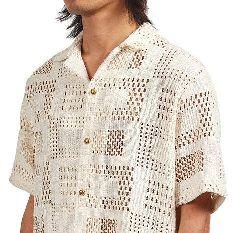 Portuguese Flannel Square Knit Shirt (White)