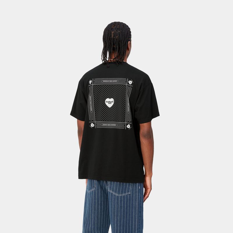 Carhartt S/S Heart Bandana T-Shirt (Black/White)