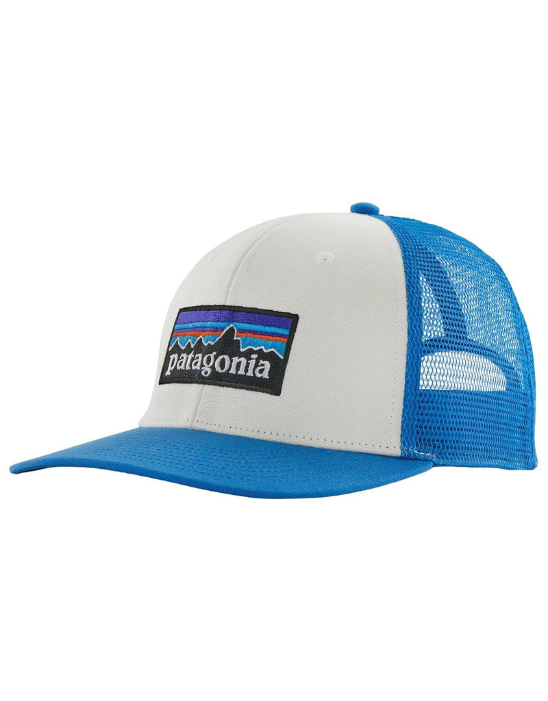 P-6 Logo Trucker Hat (White W/Vessel Blue)
