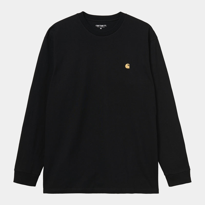 Carhartt WIP L/S Chase T-Shirt (Black/Gold)