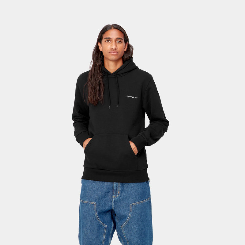 Carhartt WIP Embroidery Hooded Script (Black/White)