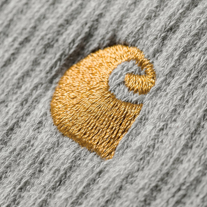 Carhartt WIP Chase Socks (Grey Heather/Gold)