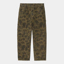 Carhartt WIP Duck Single Knee Pant (Camo Duck Green/Office Green Garment Dyed)