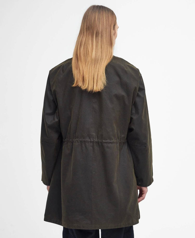 Barbour Bedale Wax Trench Coat (Olive)