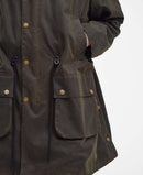 Barbour Bedale Wax Trench Coat (Olive)