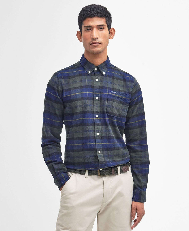 Barbour Kyeloch Tailored Shirt (Olive Night)