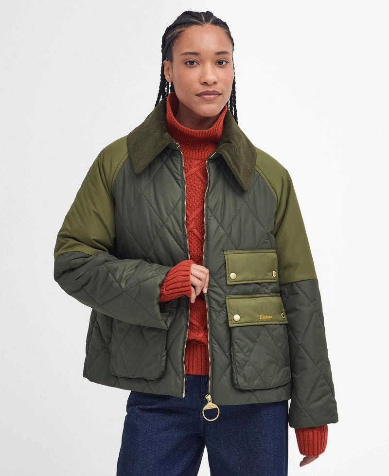 Barbour Milby Quilt (Olive/Ancient)