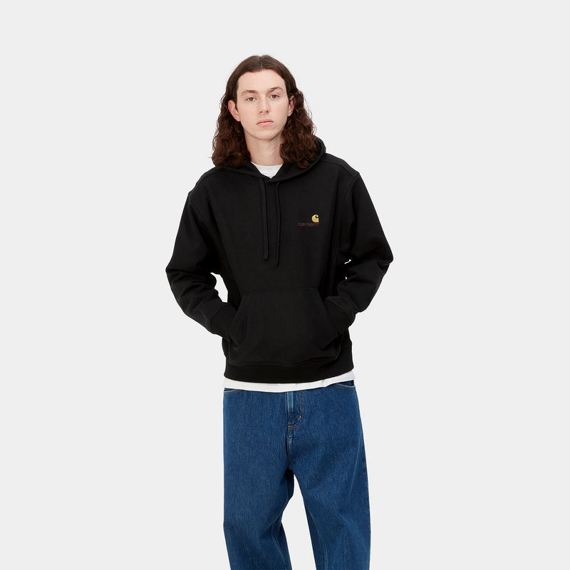 Carhartt WIP Hooded American Script (Black)