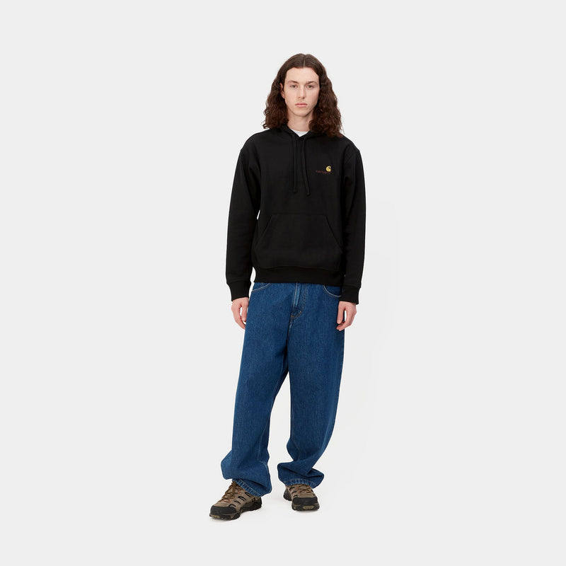 Carhartt WIP Hooded American Script (Black)
