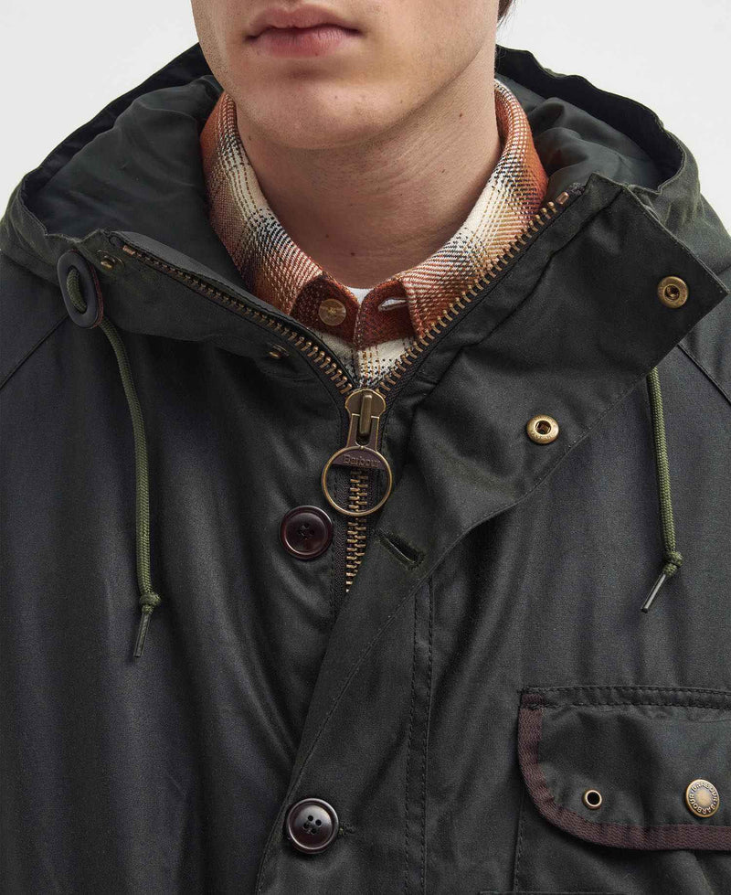 Barbour Field Wax Parka (Fern)