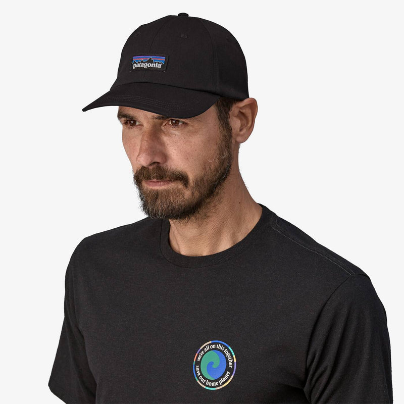 Patagonia P-6 Label Trad Cap (Black)