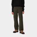 Carhartt WIP W' Leo Pierce Pant Straight 100% Cotton 'Hubbard' Canvas, 9 oz (Camo Leo, Tamarind / Office Green)