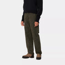 Carhartt WIP W' Leo Pierce Pant Straight 100% Cotton 'Hubbard' Canvas, 9 oz (Camo Leo, Tamarind / Office Green)