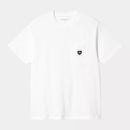 Carhartt WIP S/S Pocket Heart T-Shirt Organic Cotton Single Jersey, 175 g/m² (White / Black)