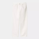 Carhartt WIP Aaron Pant (White Rinsed)