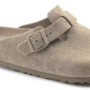 Birkenstock Boston Suede Leather Faded Khaki