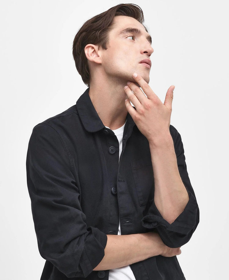 Barbour Washed Overshirt SS25 (Navy)