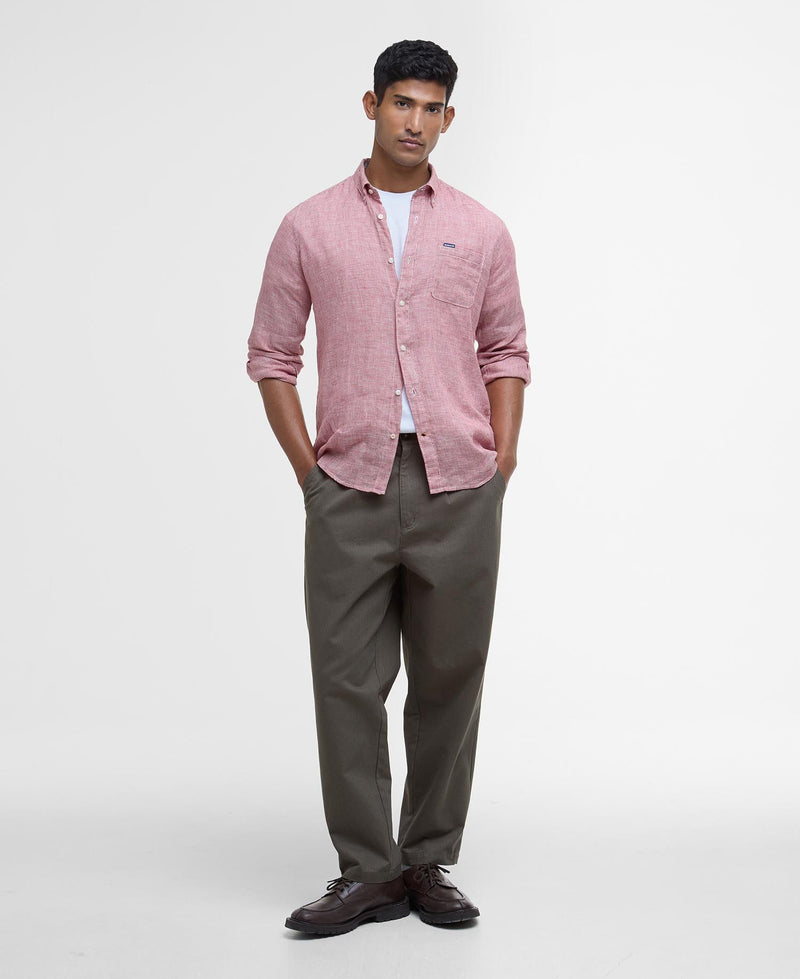 Barbour Linton Tailored Shirt SS25 (Red Spice)