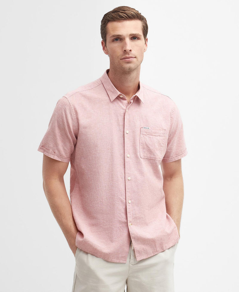 Barbour Nelson S/S Summer Fit Shirt SS25 (Pink Clay)