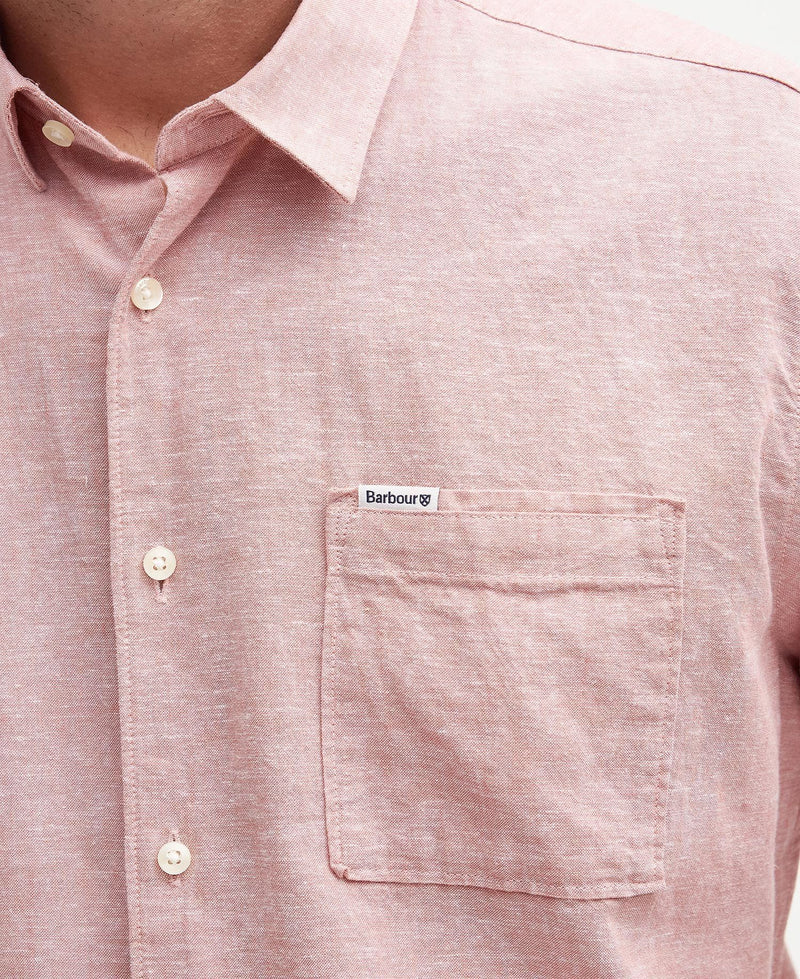 Barbour Nelson S/S Summer Fit Shirt SS25 (Pink Clay)