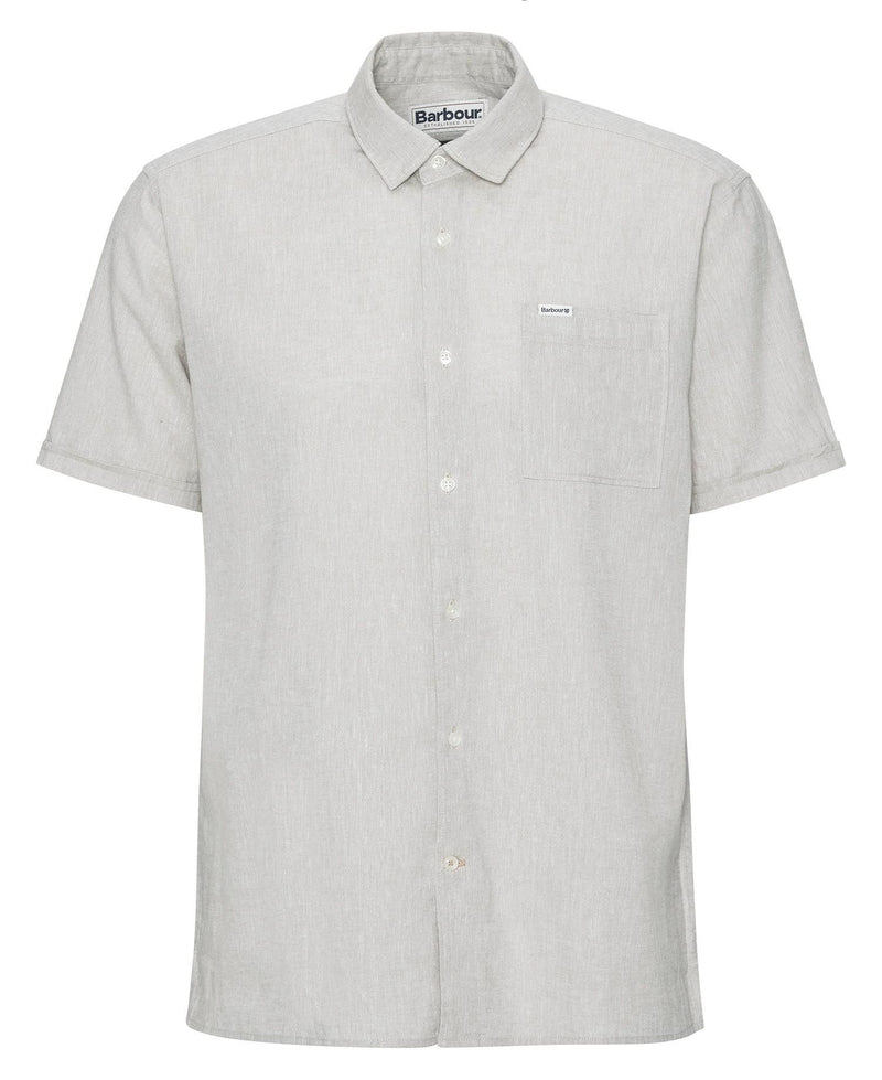 Barbour Nelson S/S Summer Fit Shirt SS25 (Stone)
