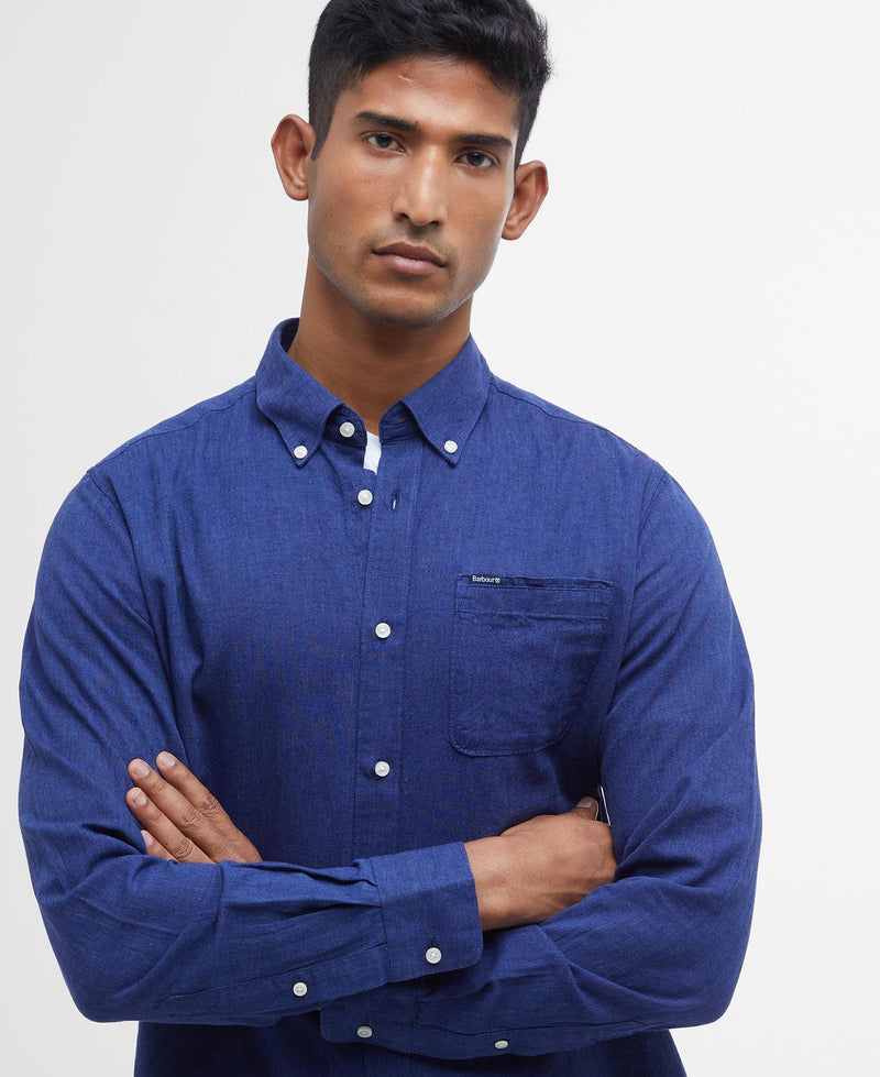 Barbour Nelson Tailored Shirt SS25 (Indigo)