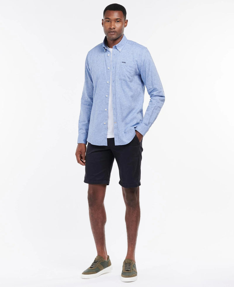 Barbour Nelson Tailored Shirt SS25 (Blue)