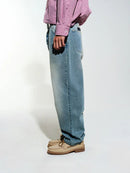 Pop Trading Company Drs Pants  (Washed Denim)