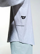 Pop Trading Company Letters Striped Pop Shirt (White Linen)