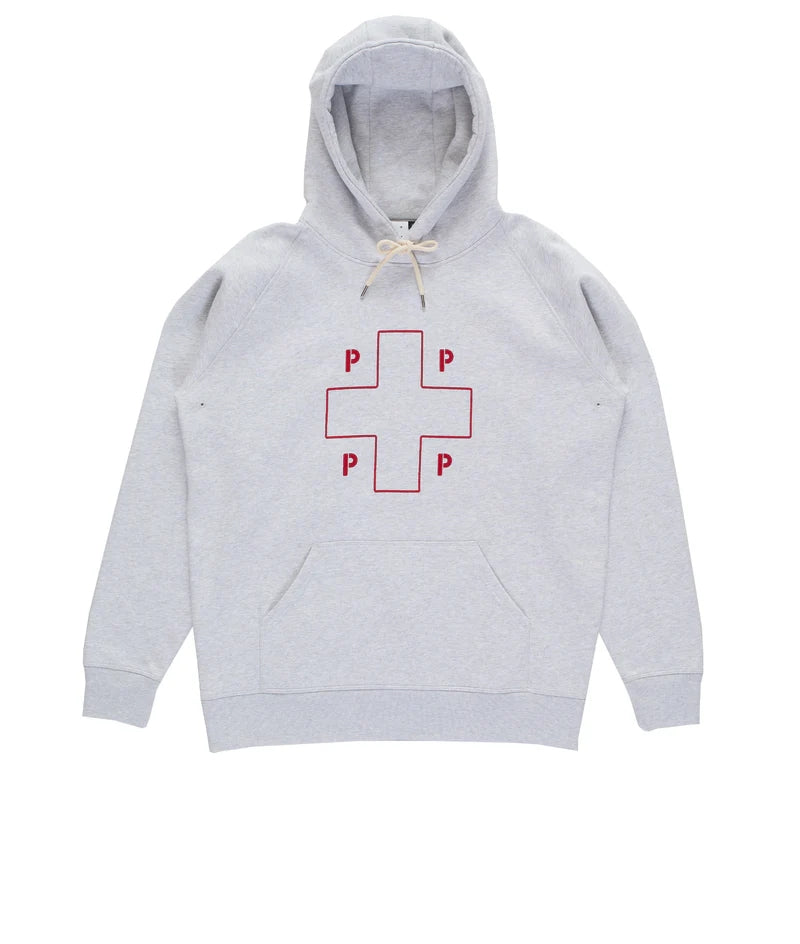 Pop Trading Company Lifesaver Hooded Sweat (Ash Grey)