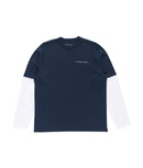 Pop Trading Company Logo Sleeve T-shirt (Navy)
