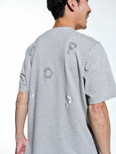 Pop Trading Company Reflective Logo T-shirt (Grey Heather)