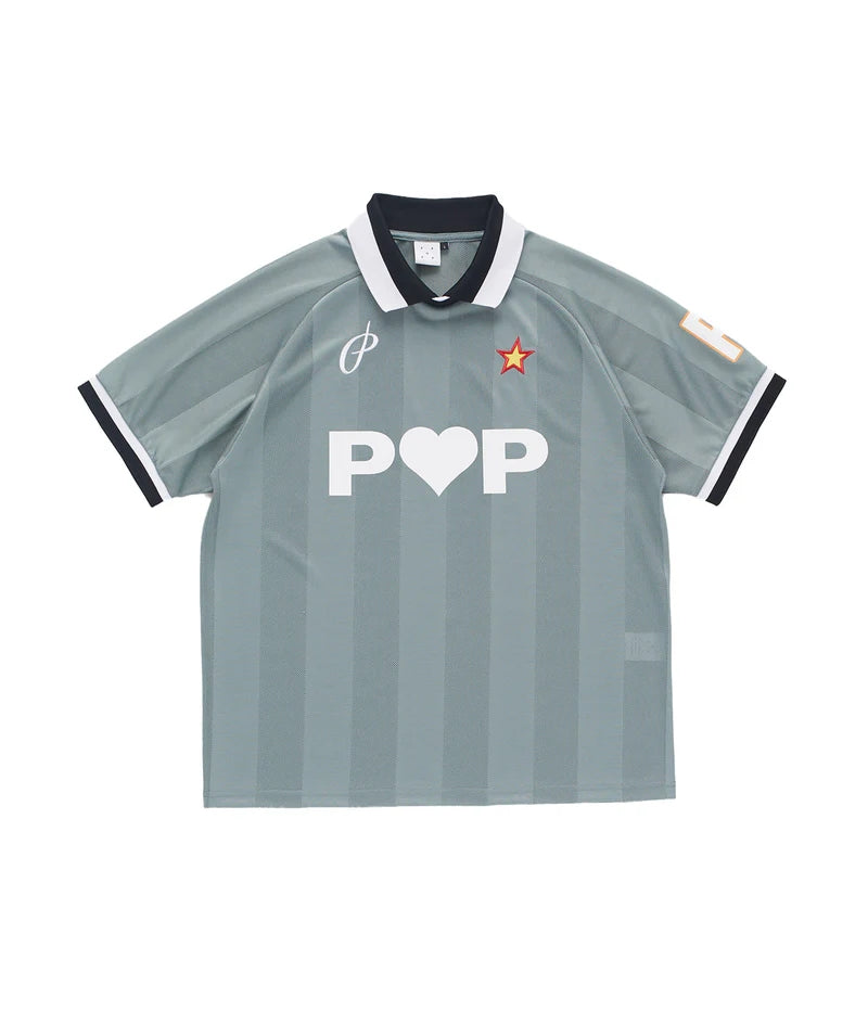 Pop Trading Company Sportif Shortsleeve Shirt (Stormy Sea)