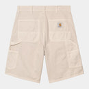 Carhartt WIP Single Knee Short 100% Cotton 'Newcomb' Drill, 8.5 oz (Fleur De Sel garment dyed)