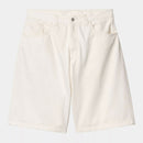 Carhartt WIP Brandon Short 100% Cotton 'Smith' Denim, 13.5 oz (White rinsed)