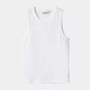 Carhartt WIP W' Philips A-Shirt Cotton/Elastane Ribbing 2X1, 245 g/m² (White)